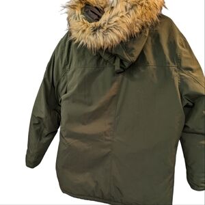 G.H. Bass & Co. Olive Green Parka with Faux Fur Trim